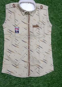 Boys Sleevless Shirt   Size:34