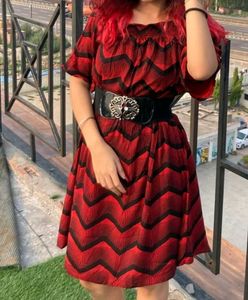 Chic Red and black Dress