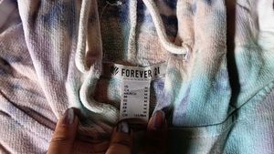 Forever 21 Cropped Hoodie Sweatshirt