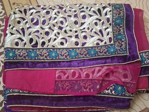 heavy Party Saree With Blouse