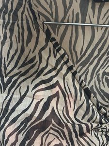 Black and Beige Front Tie Up Top