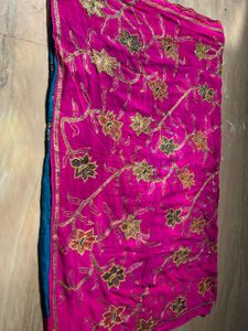 30 Yrs Old Pink Blue  Saree