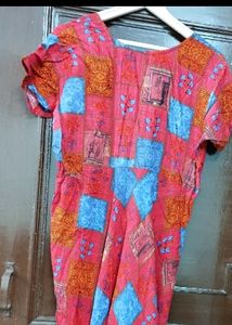 Printed Anarkali Kurti