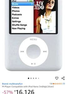 Original Apple ipod Nano Silver Music Player