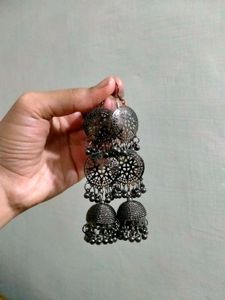 Set Of Anti Tarnish Earrings &amp; Beaded Hairband