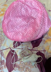 Pink Heated Hair Cap