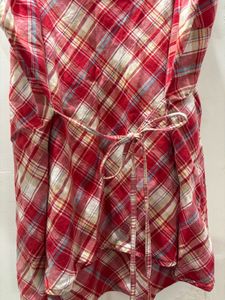 Red Plaid Cami Top
