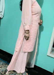 Peach Embroidered Salwar Kameez