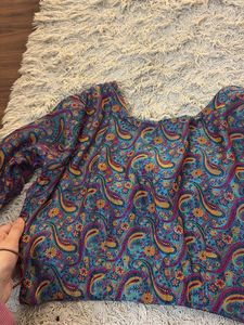 Paisley Print Blouse