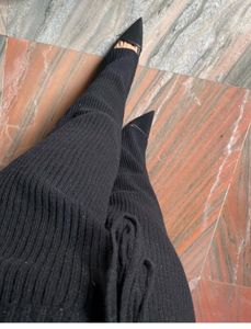 Classy Black Woolen Pant