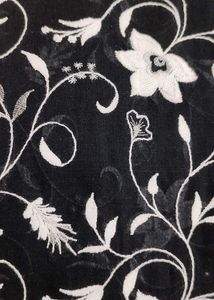 Fully embroidered black colour kurta for ladies