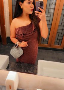 Beautiful One Shoulder Dress With Slit