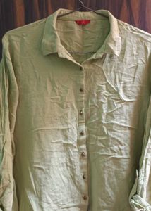 Olive Green Shirt For Girls