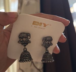 Elephant Jhumka Earrings