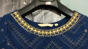 Up Down Navy Blue Dress