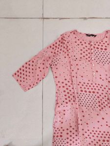 Peach Pink Kurta For Women