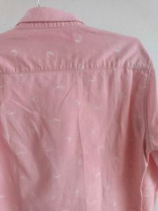Pink Patterned Casual Shirt