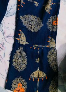 Patterned Three-Quarter Sleeve Top