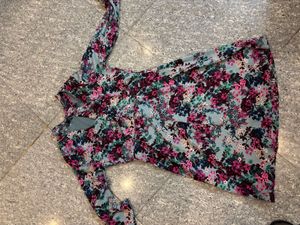 Floral Print Long Sleeve Dress