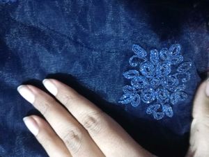Navy Blue 🐠 Fish Cut Lehenga