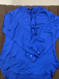 Blue Silky Top