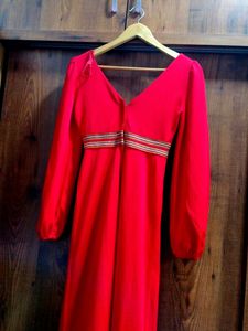 Vintage Red Maxi Dress