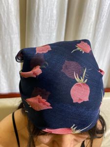 See Through Vintage Floral Scarf