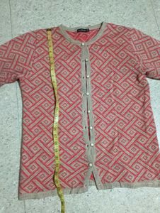 Patterned Knit Cardigan