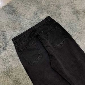 Unisex baggy black jeans