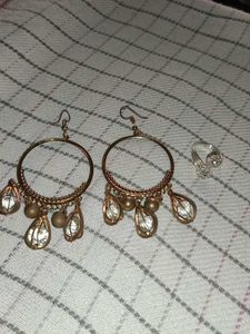 Boho Drop Earrings & Ring Set