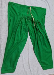 Cream And Green Salwar Suit Set