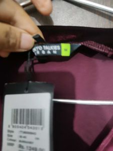 Tokyo talkies M Size Burgundy Velvet..