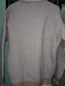 Pink knit pullover