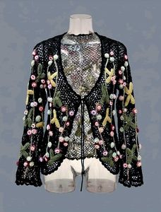 Floral Crochet Cardigan🩷✨🌷