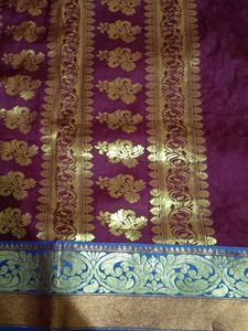 Maroon and Gold Saree Available For Swap