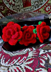 Crochet Rose  Flower Bouquet