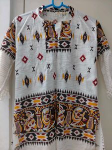 White Cotton Kurti Never Worn