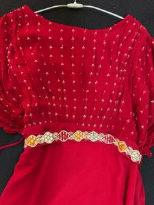red gown