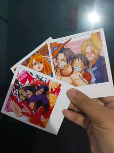 Pack Of 12 One Piece Anime Polaroid Photocards
