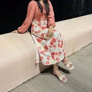 Floral Skirt &amp; Top Set
