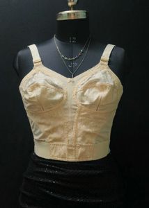 Lace Detail Beige Bra