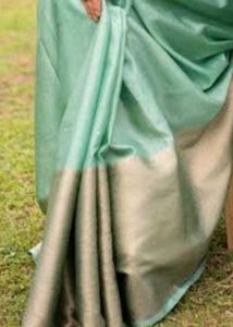 Elegant Sea Green  Silk Saree