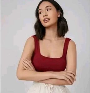 Squareneck Sleeveless Tank Top