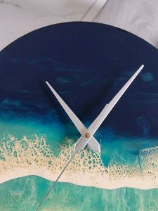 Resin Beach Vibes Wall Clock