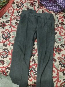 Gray Casual Pants
