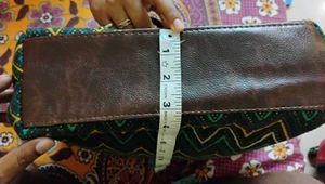 Pre loved Ajrakh Printed Green Tote Bag
