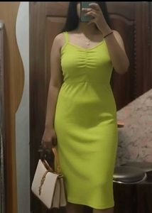 combo green Pink Bodycon Midi Dress Jeans