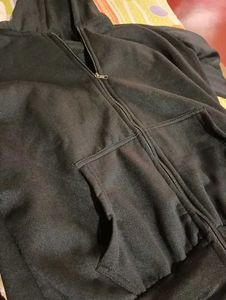 Black Zip-Up Hoodie