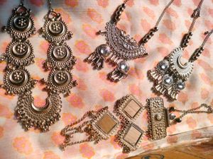 Oxidised necklace combo Set of 4