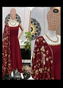 Full Flair Anarkali Gown With Dupatta